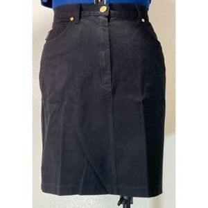 Laurèl Black Cotton Skirt - Size 10